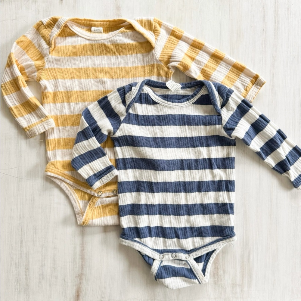 Kate Quinn striped bodysuit bundle (size 6-12 months)